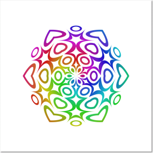 Rainbow ornament Posters and Art